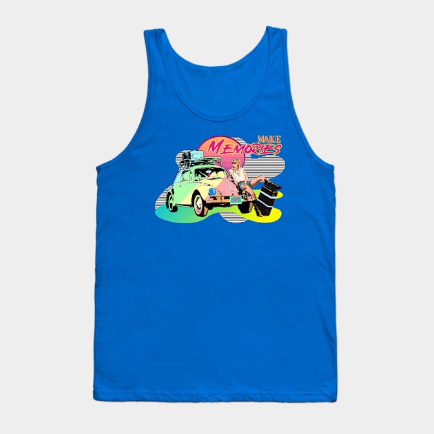 Make Memories - Retro Road Trip Tank Top by By Diane Maclaine